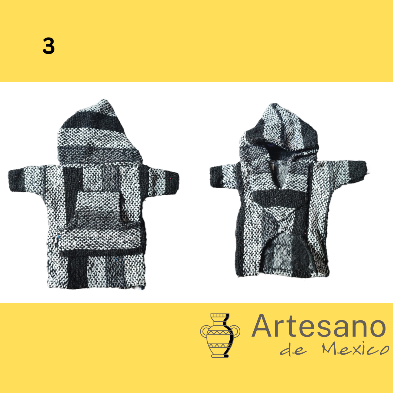 Mexican hand – woven hooded dog clothes.