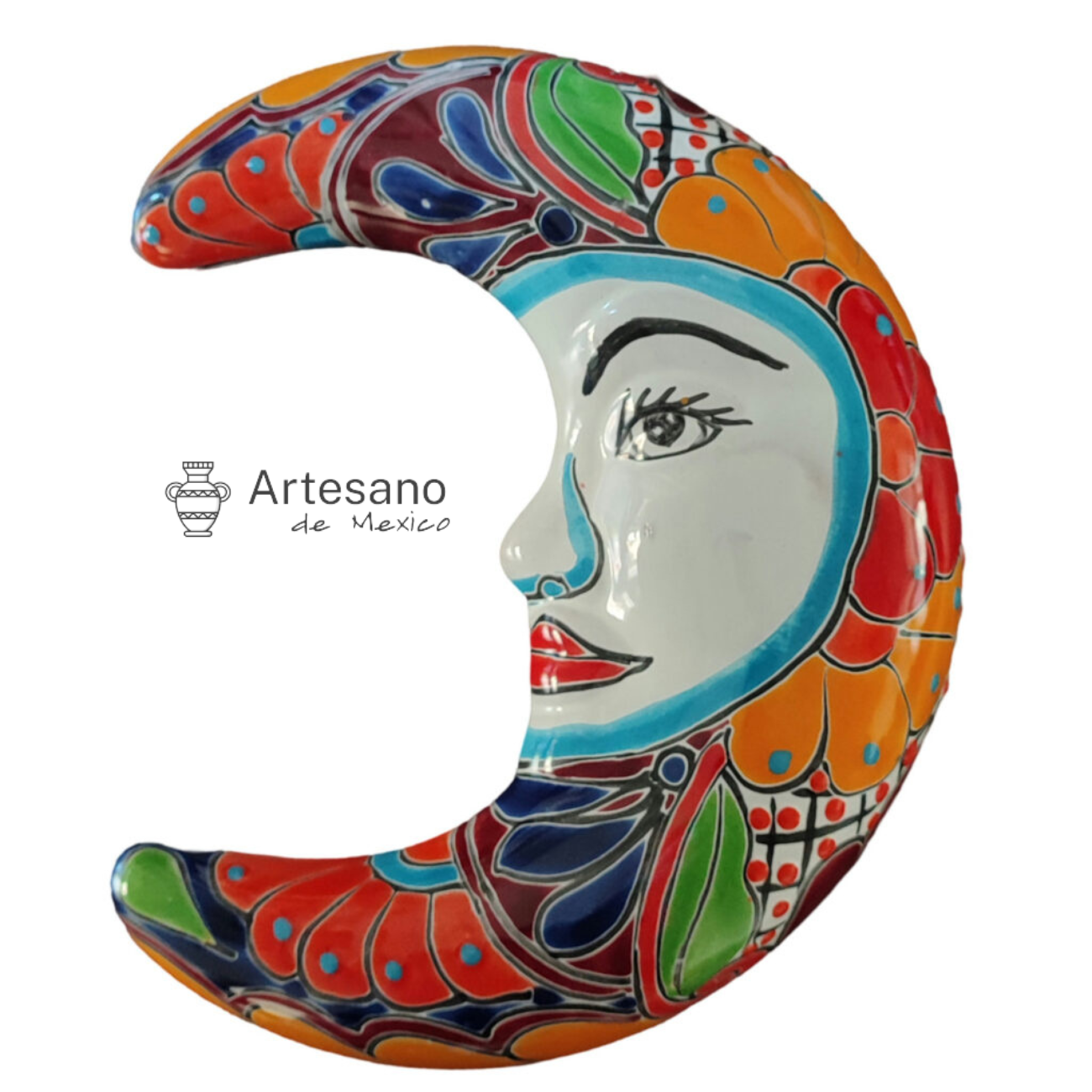 Talavera - style Moon