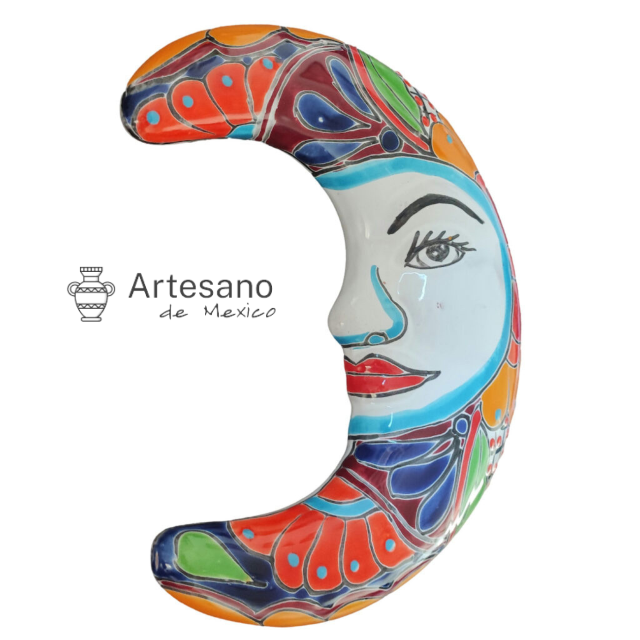 Talavera - style Moon