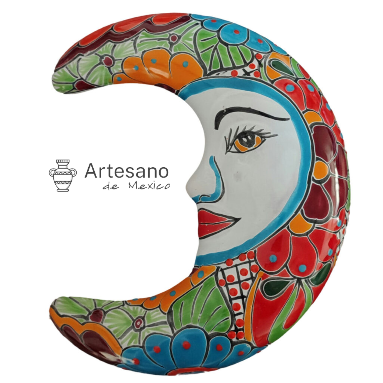 Talavera - style Moon