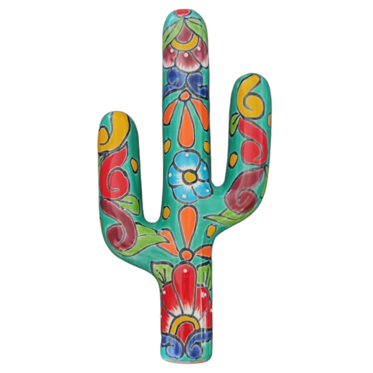 Talavera style wall hanging Cactus