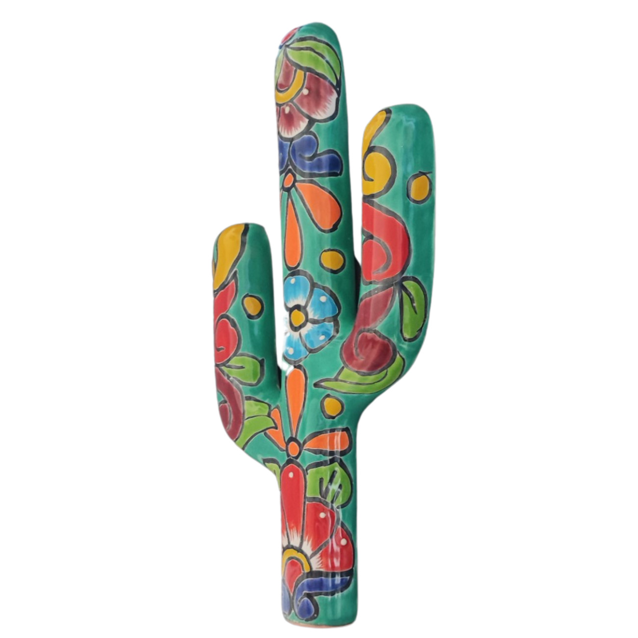 Talavera style wall hanging Cactus