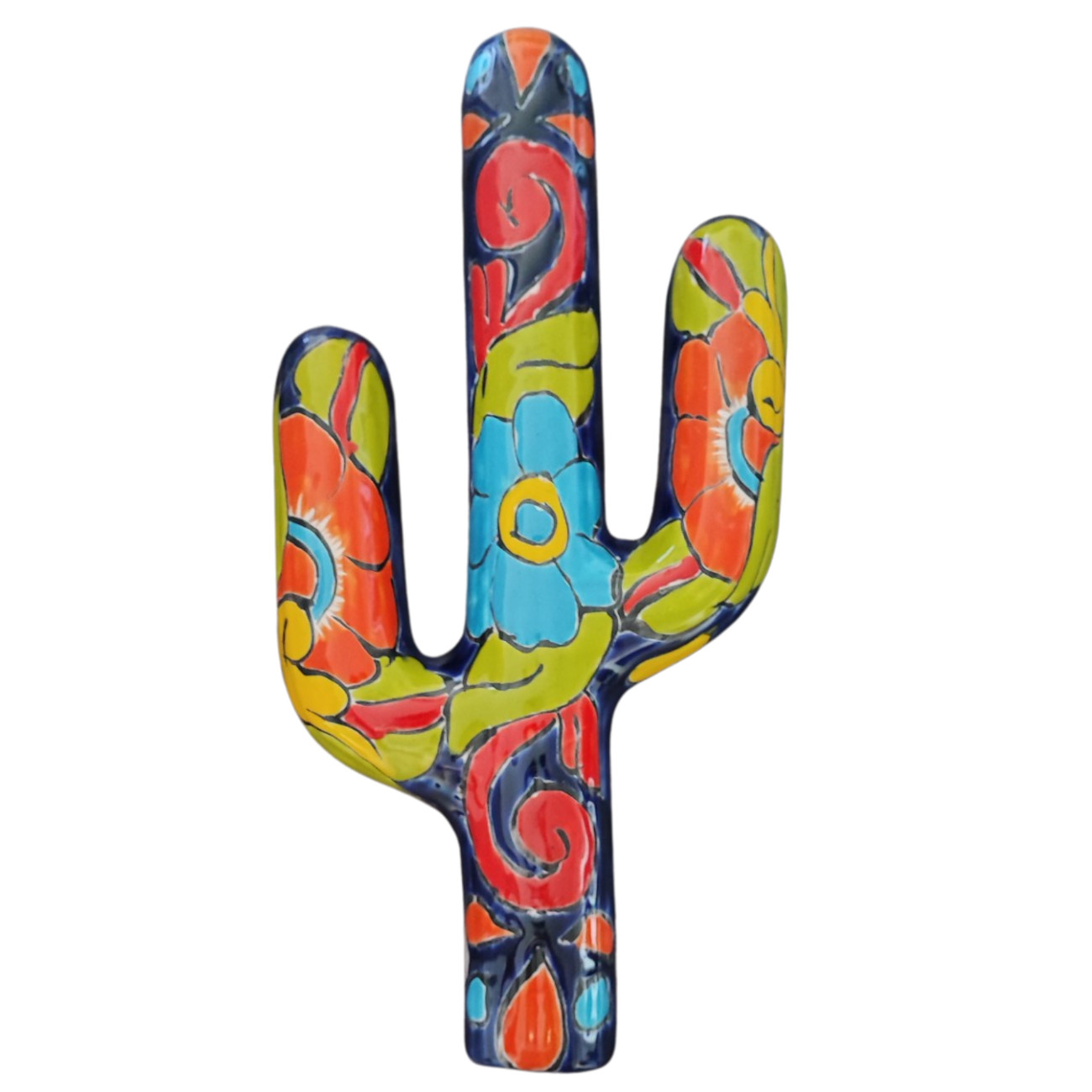 Talavera style wall hanging Cactus