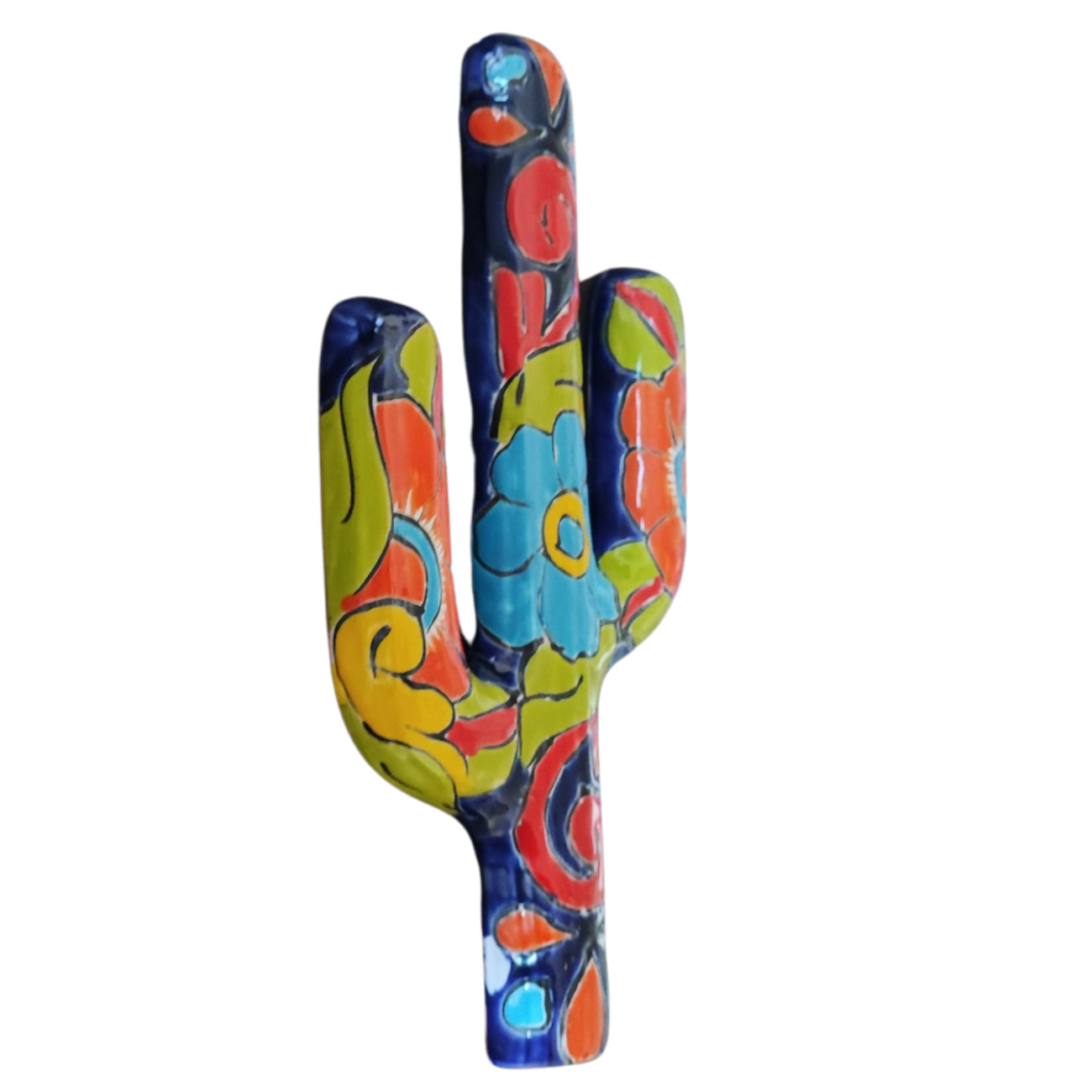 Talavera style wall hanging Cactus