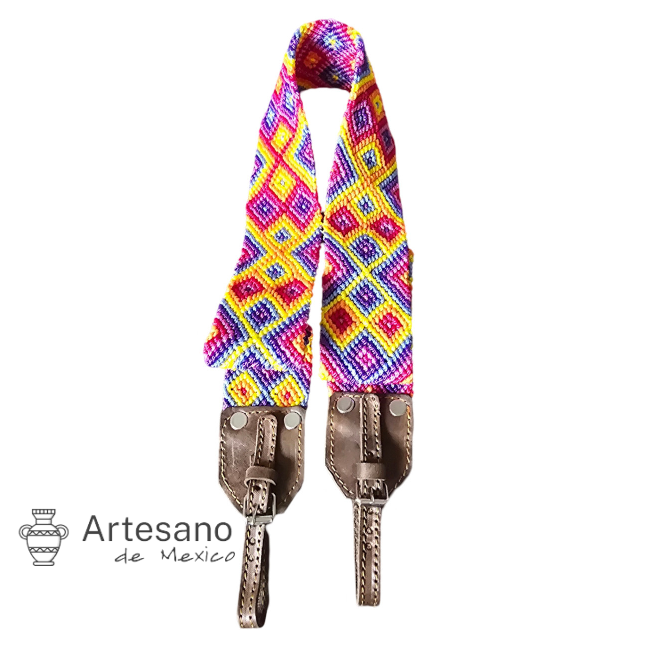 Mexican hand braided camera strap