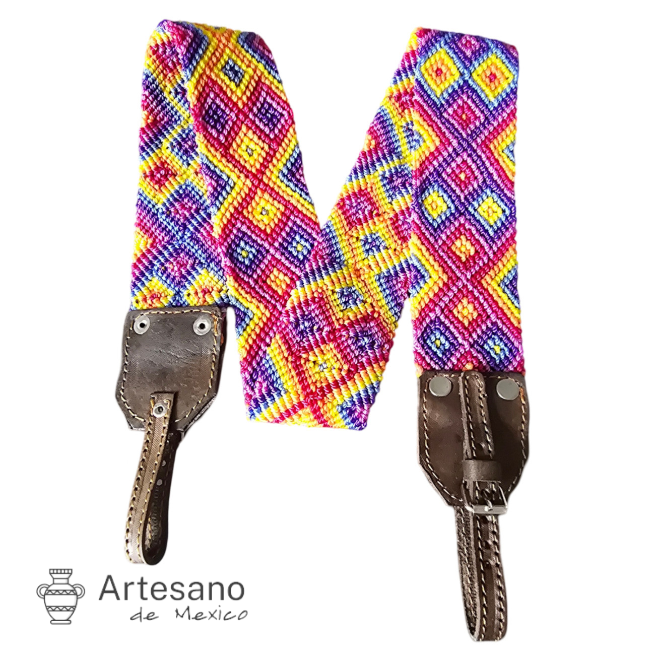 Mexican hand braided camera strap