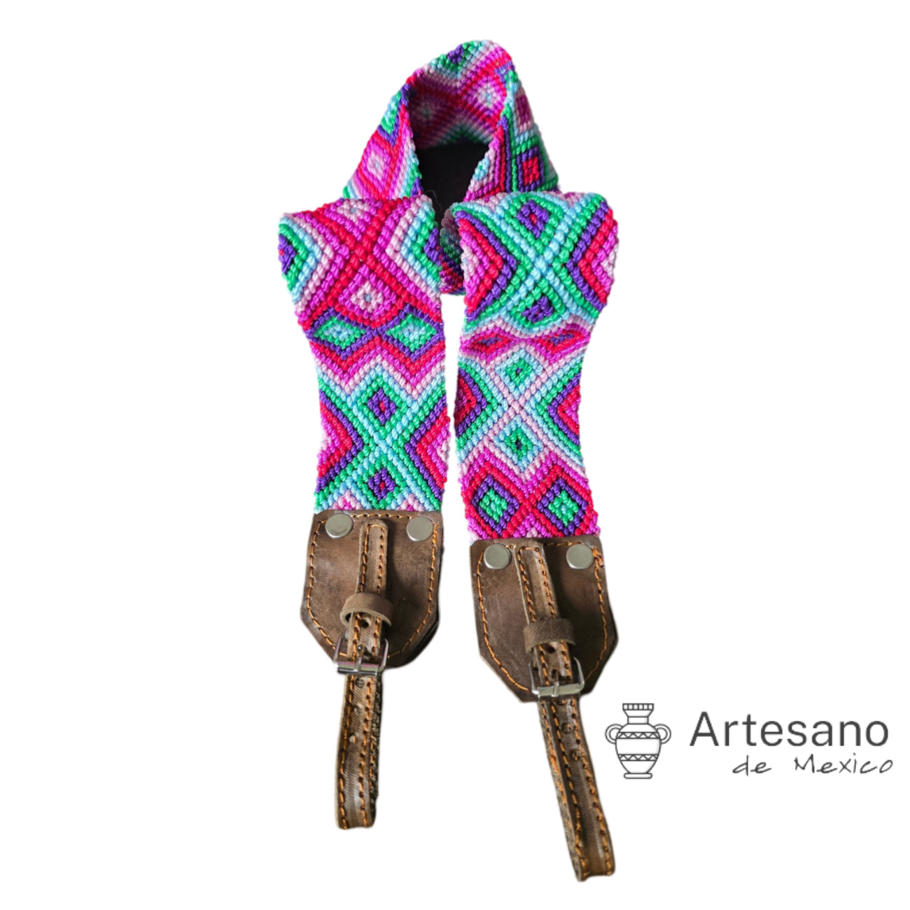 Mexican hand braided camera strap