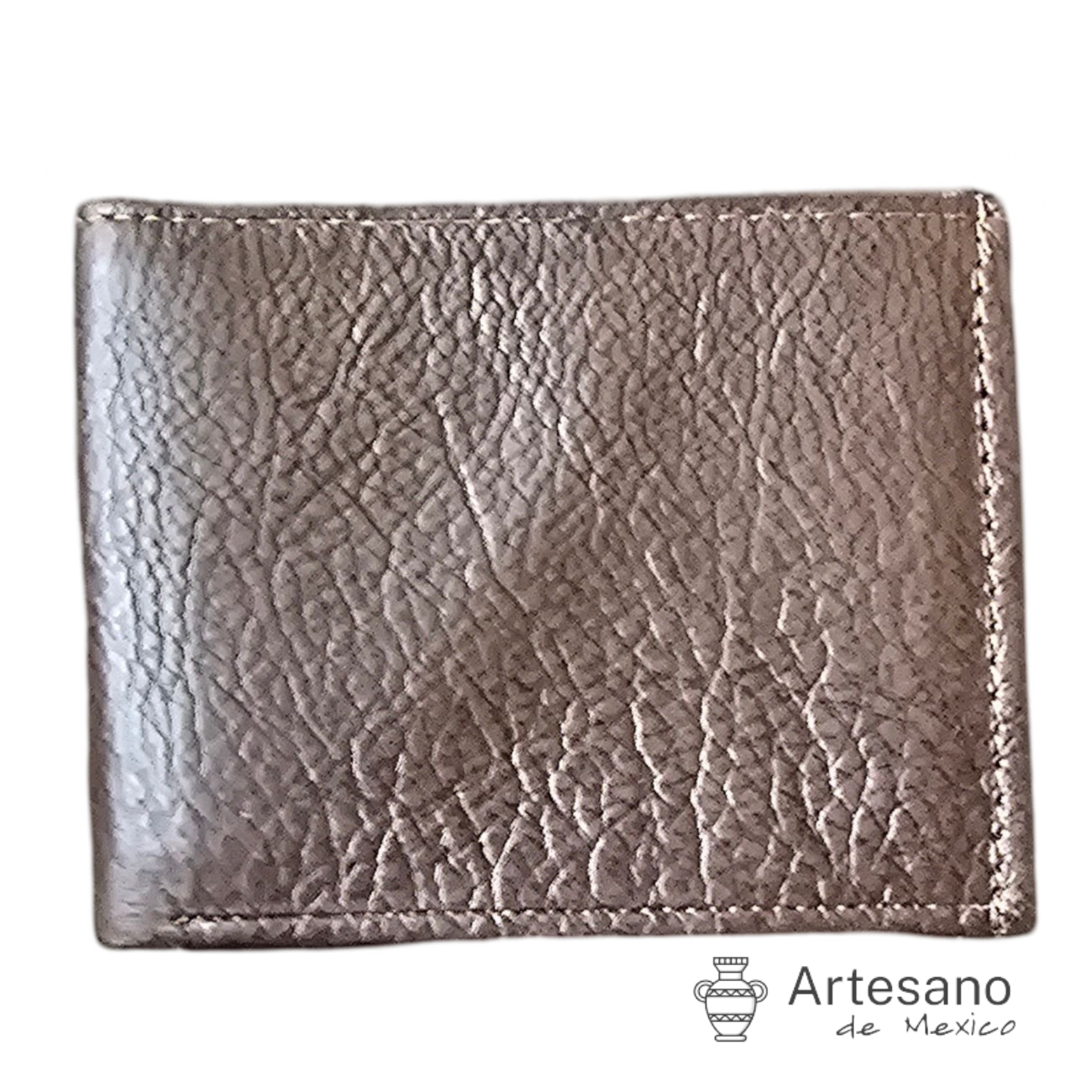 Authentic handmade brown leather wallet