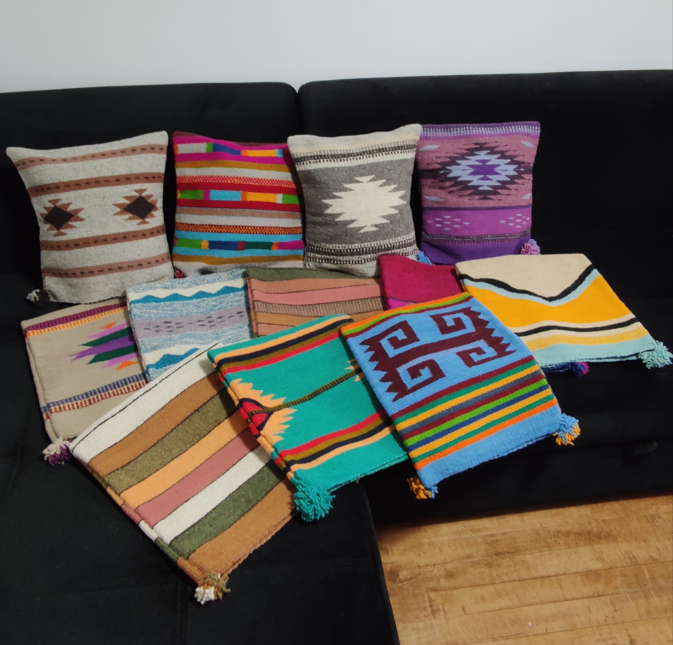 Authentic handwoven Mexican Pillowcase
