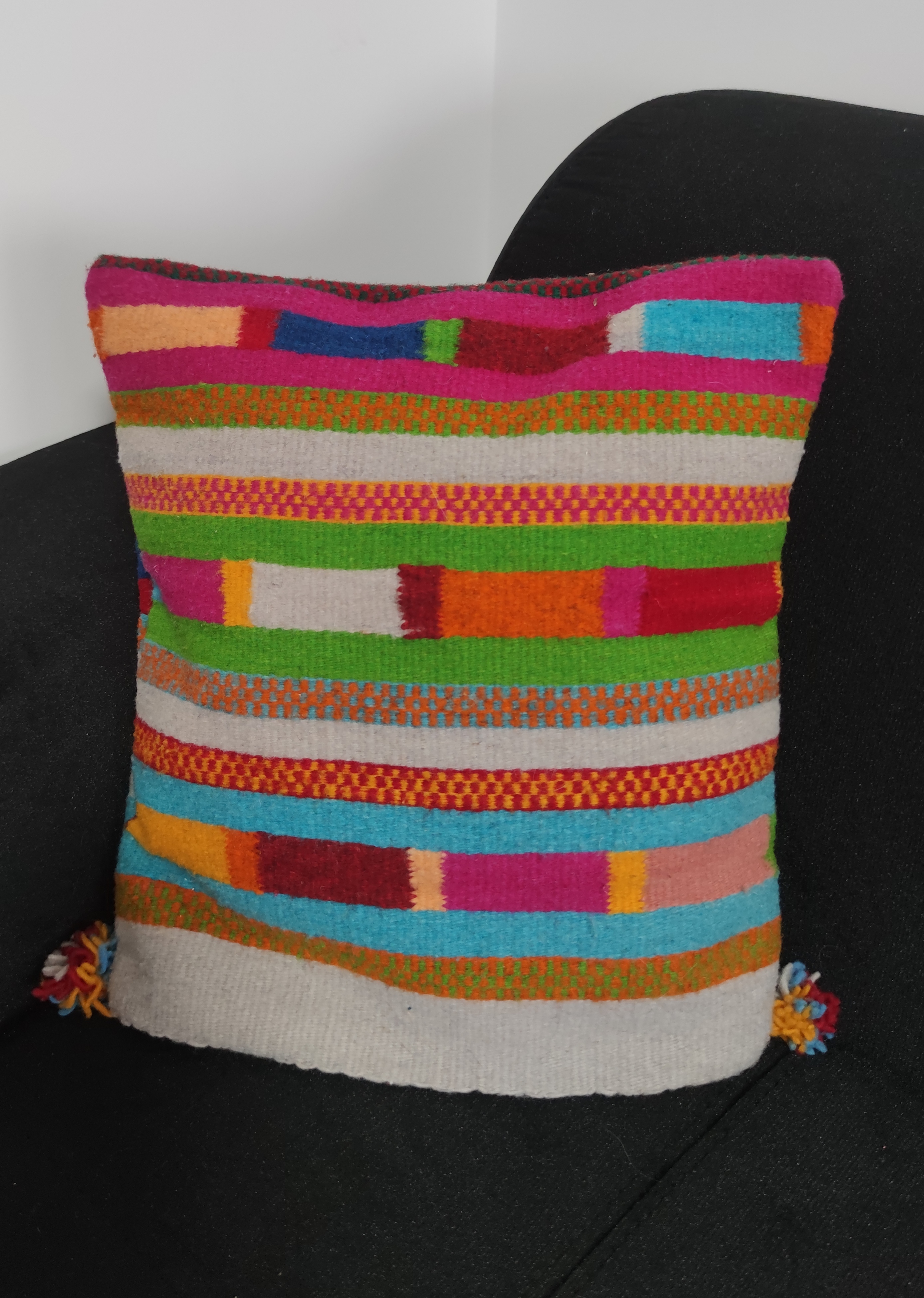 Authentic handwoven Mexican Pillowcase