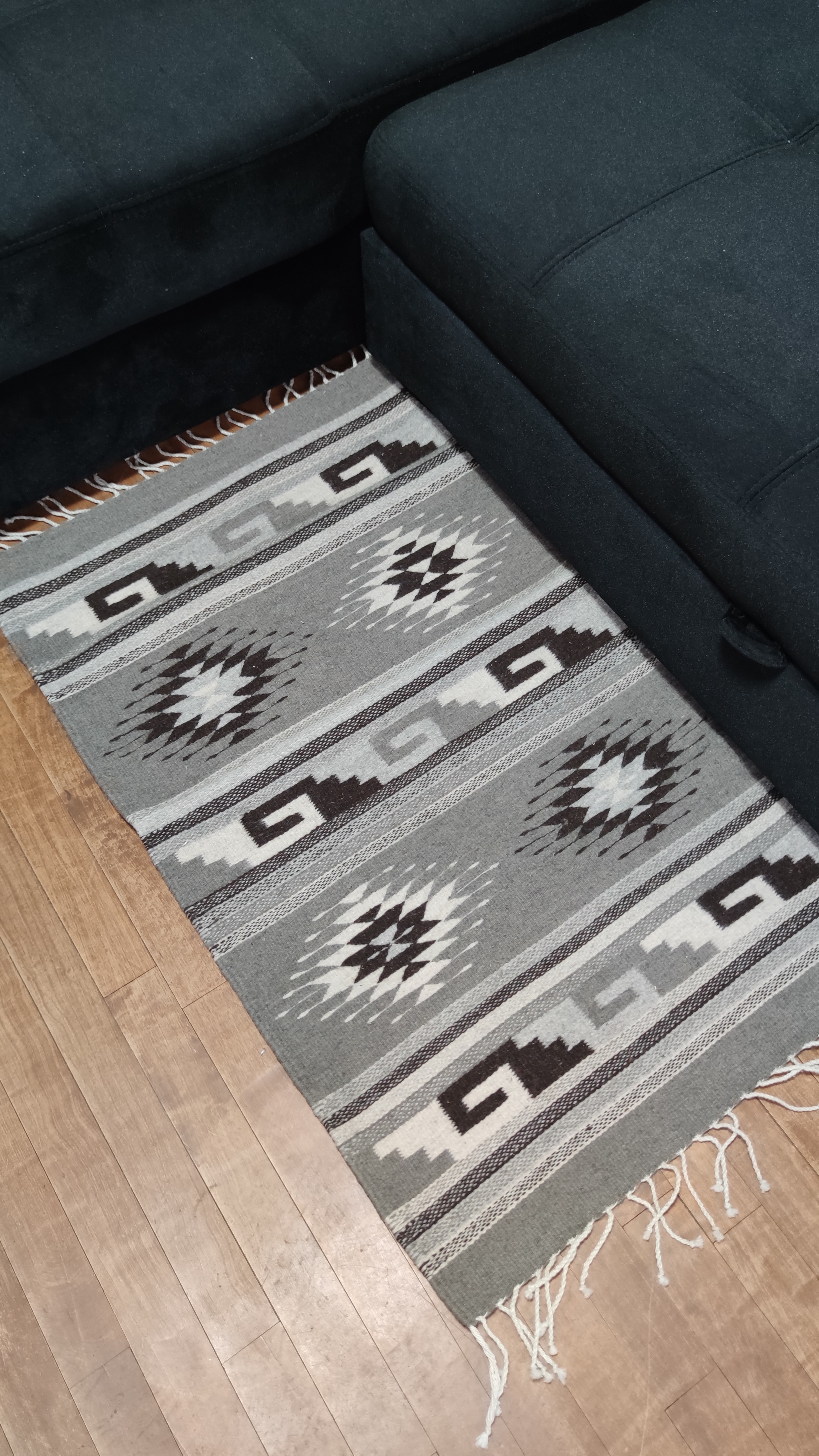 Authentic handwoven Mexican rug