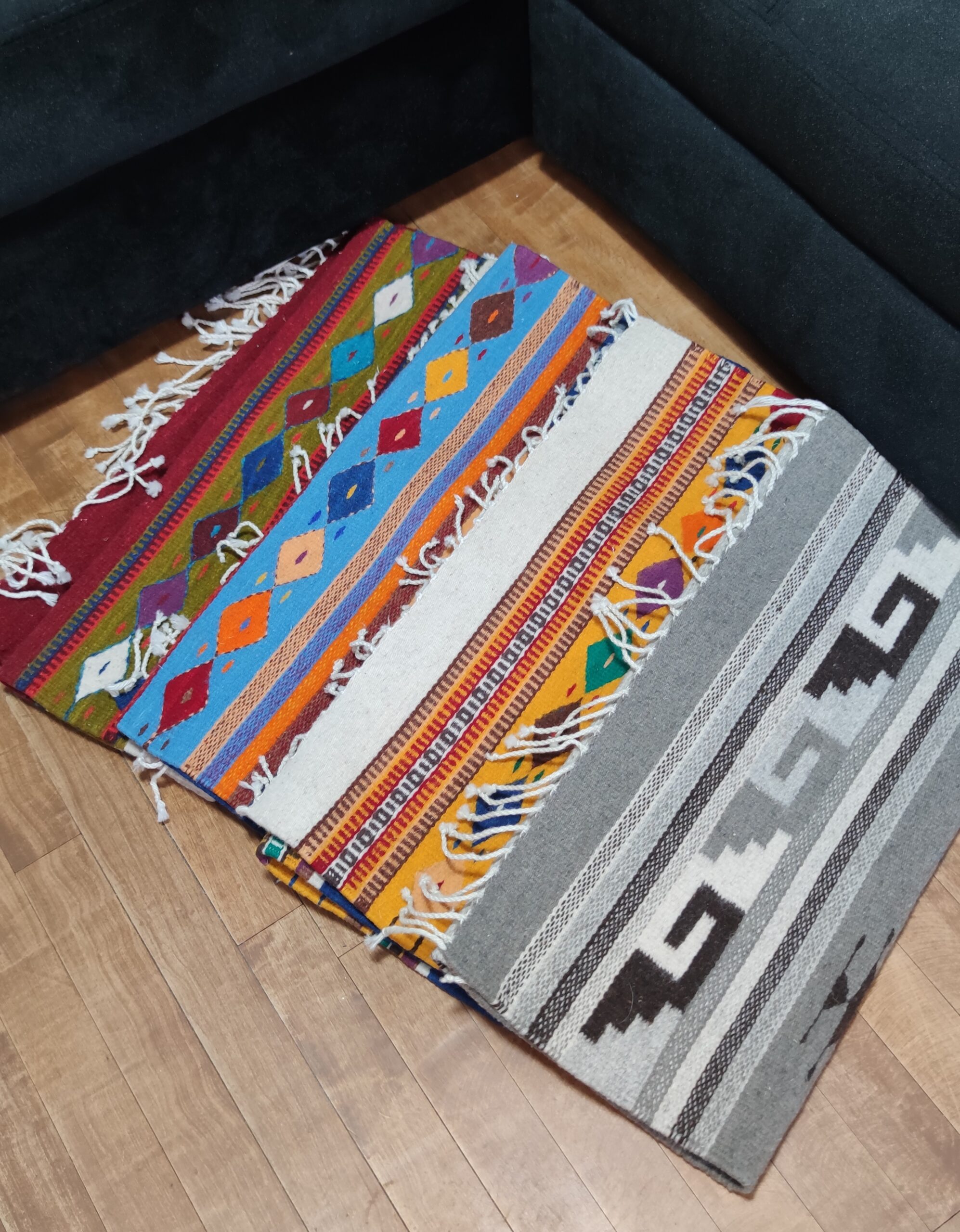 Authentic handwoven Mexican rug