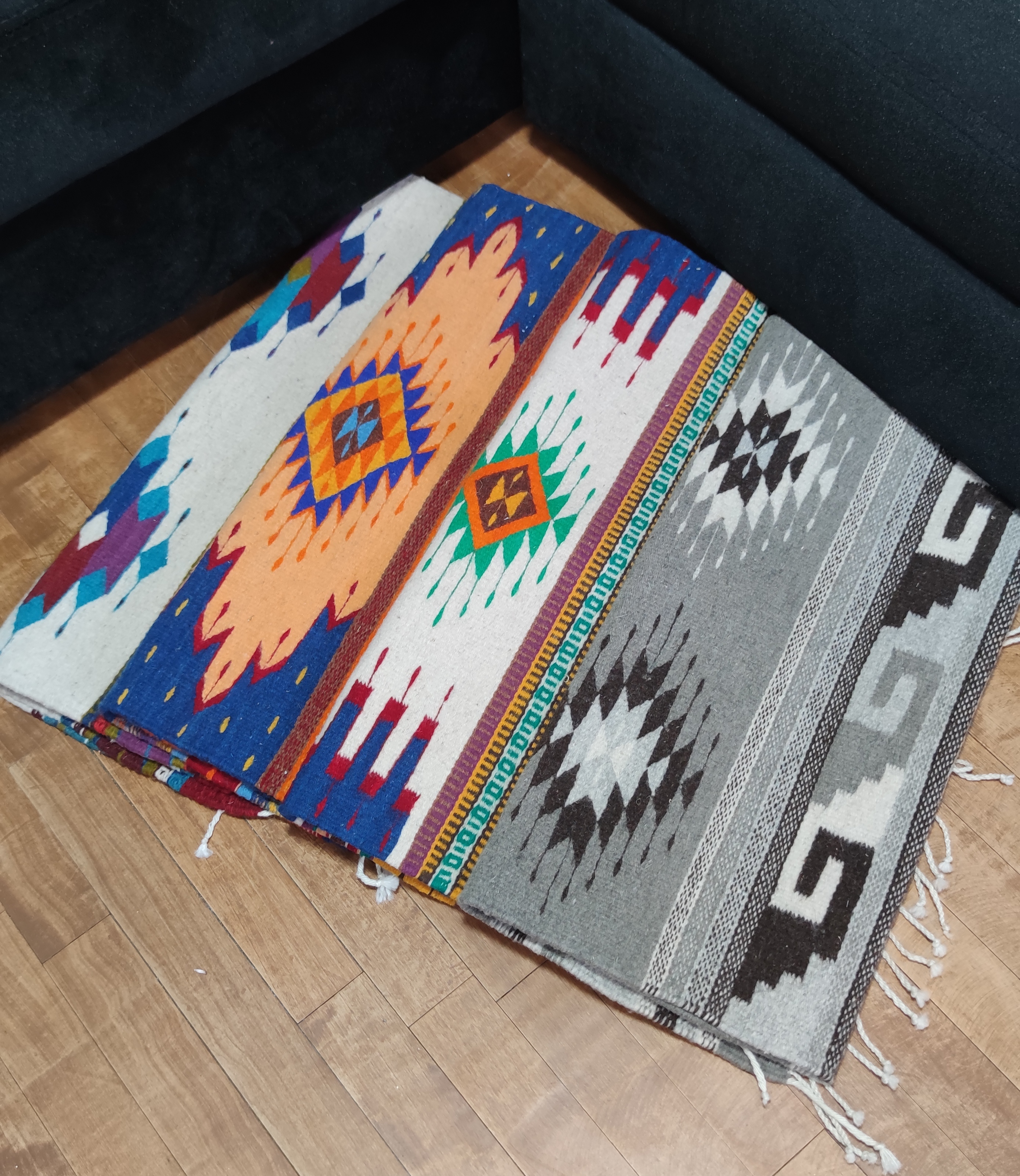 Authentic handwoven Mexican rug