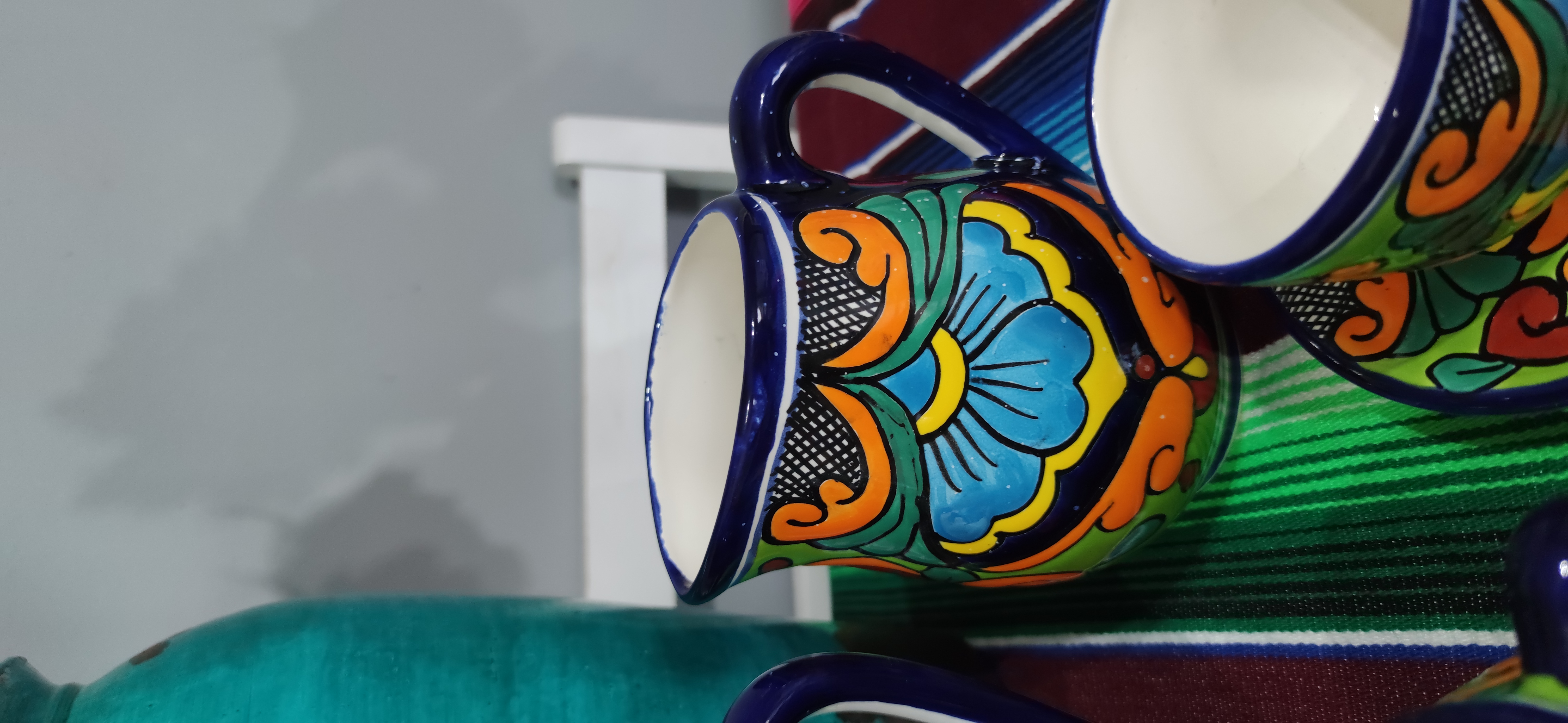 Talavera- Style Hand Painted 15 pieces Tea Set