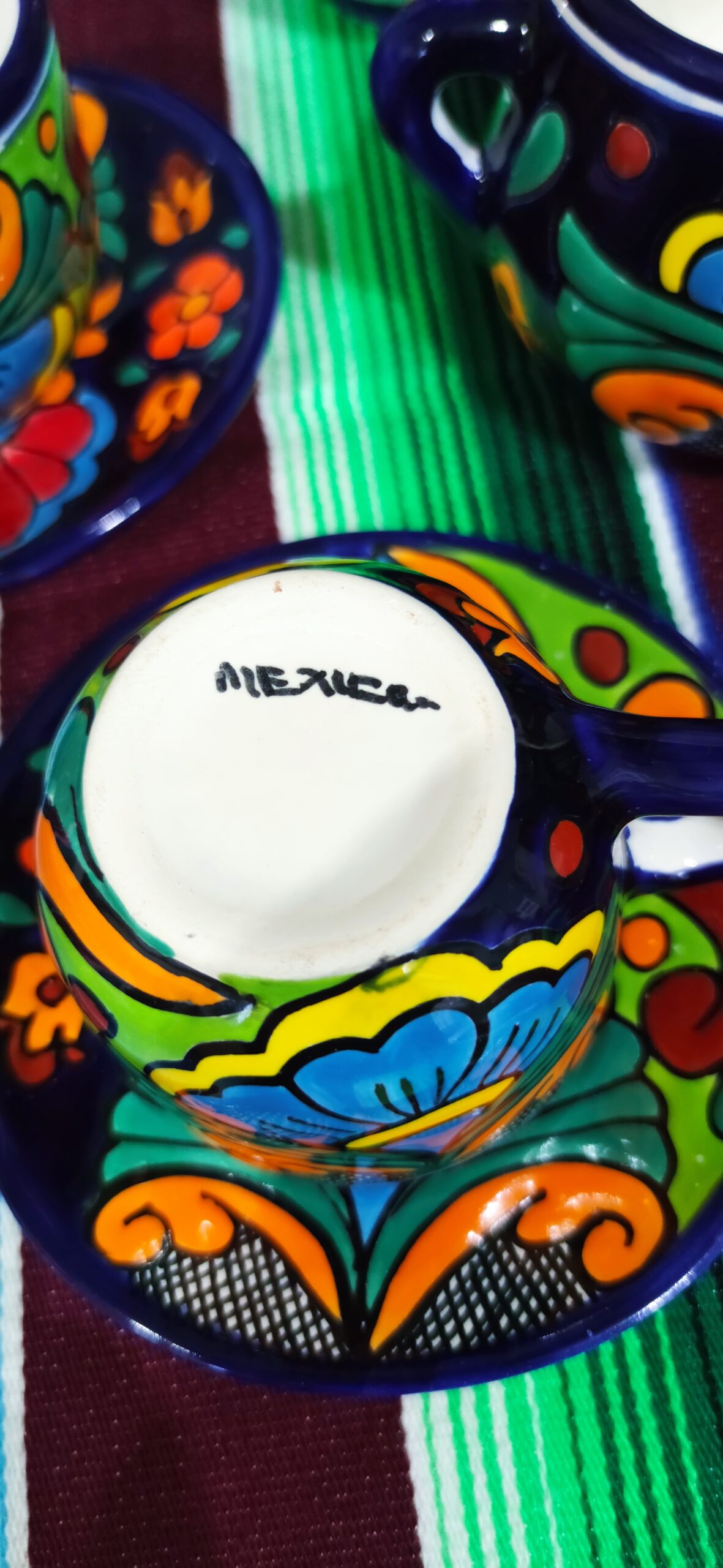 Talavera- Style Hand Painted 15 pieces Tea Set