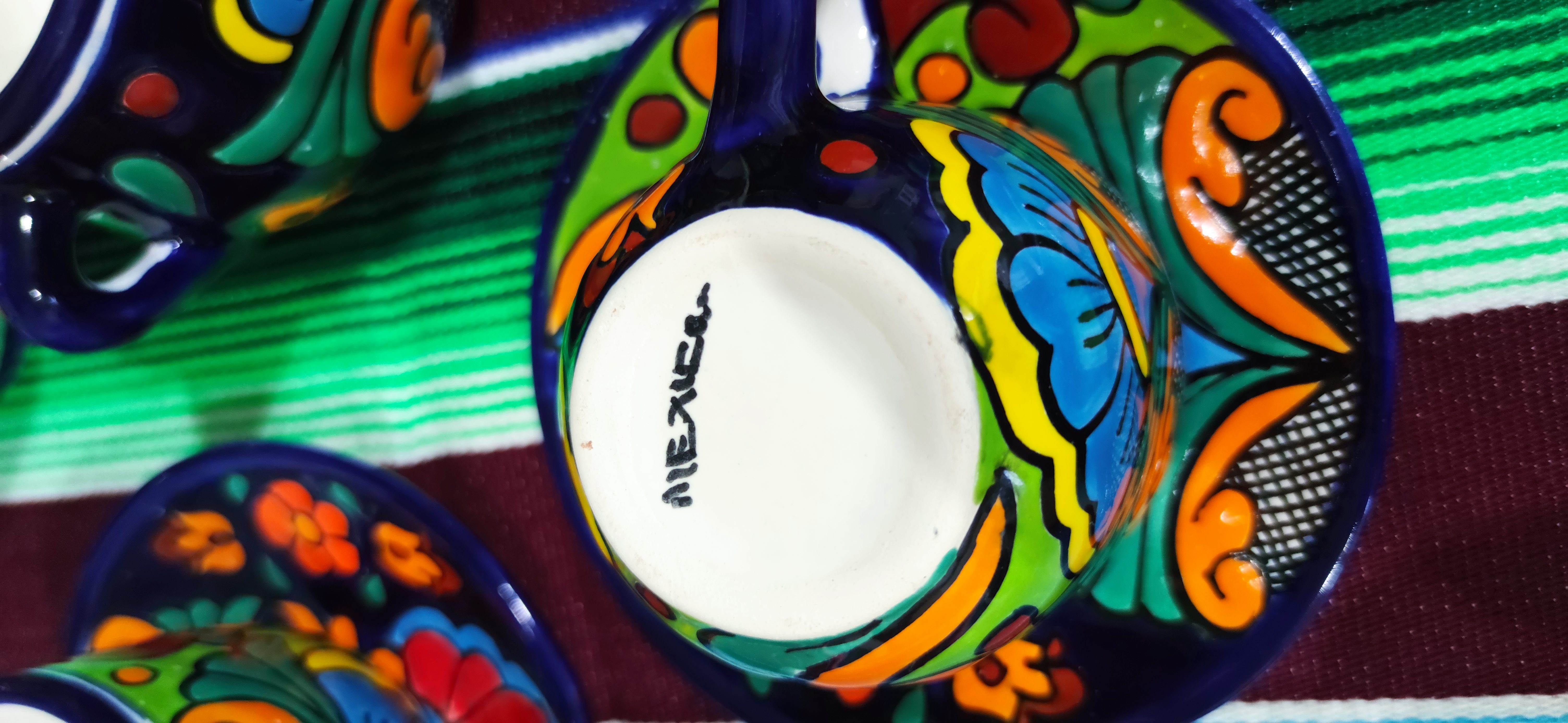 Talavera- Style Hand Painted 15 pieces Tea Set