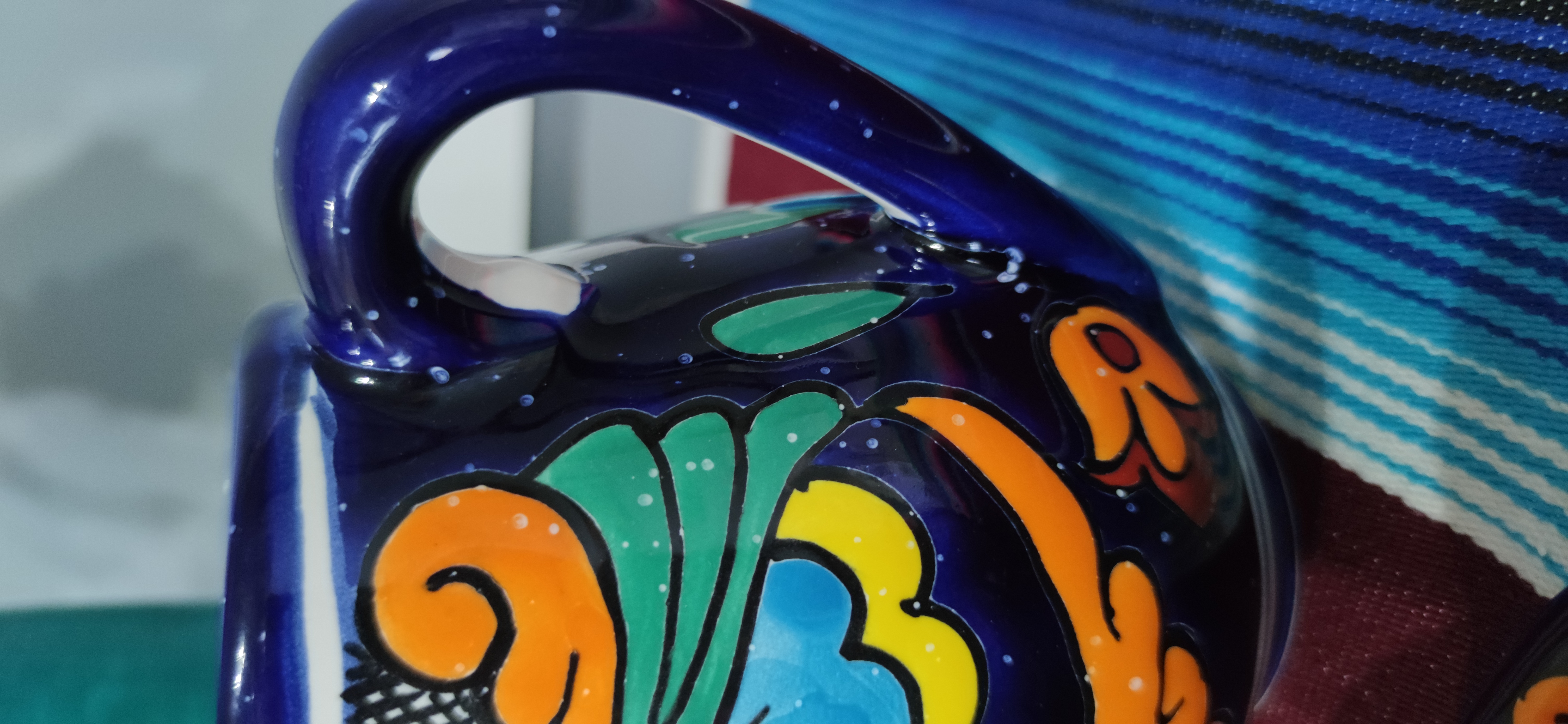 Talavera- Style Hand Painted 15 pieces Tea Set