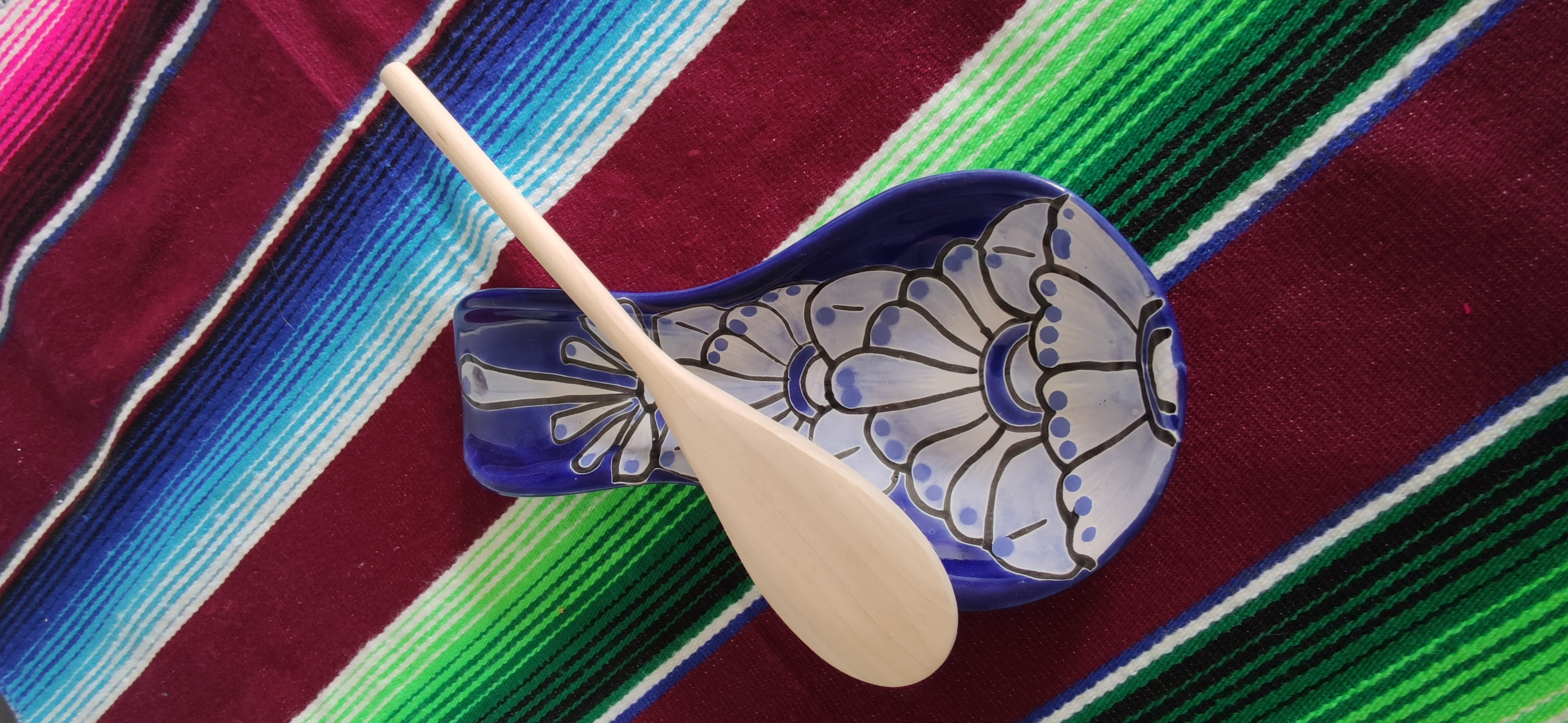 Talavera – style Spoon rest