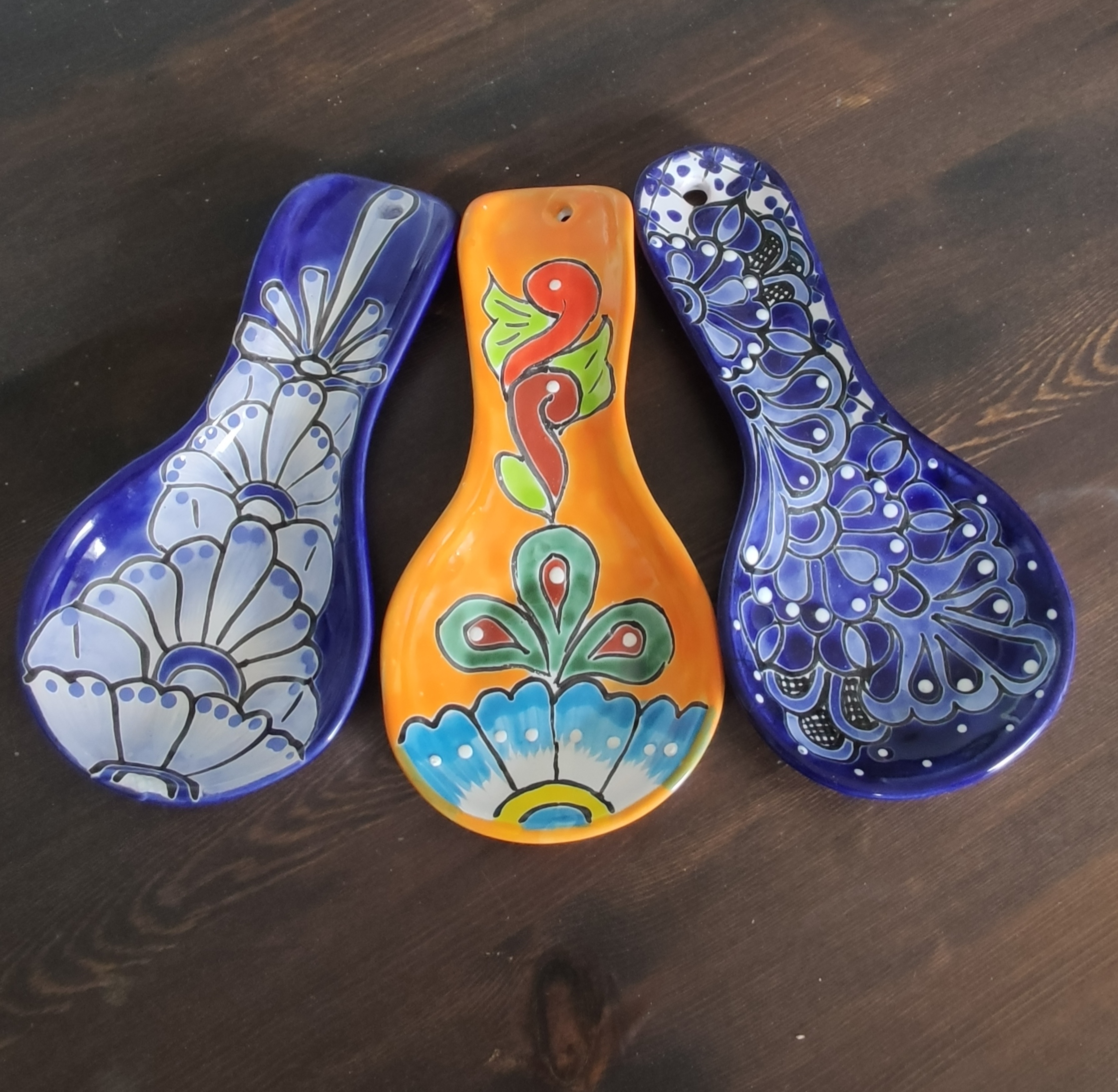 Talavera – style Spoon rest