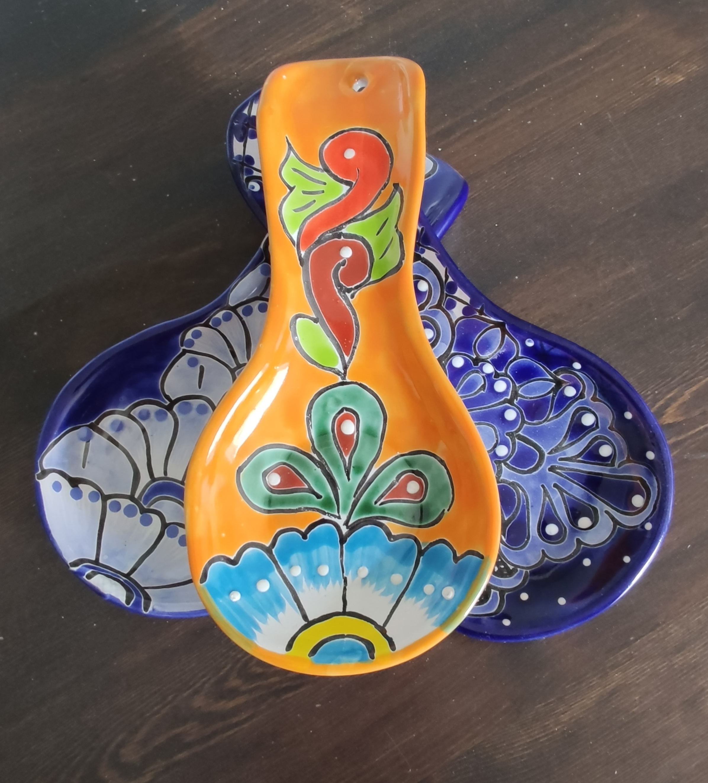 Talavera – style Spoon rest