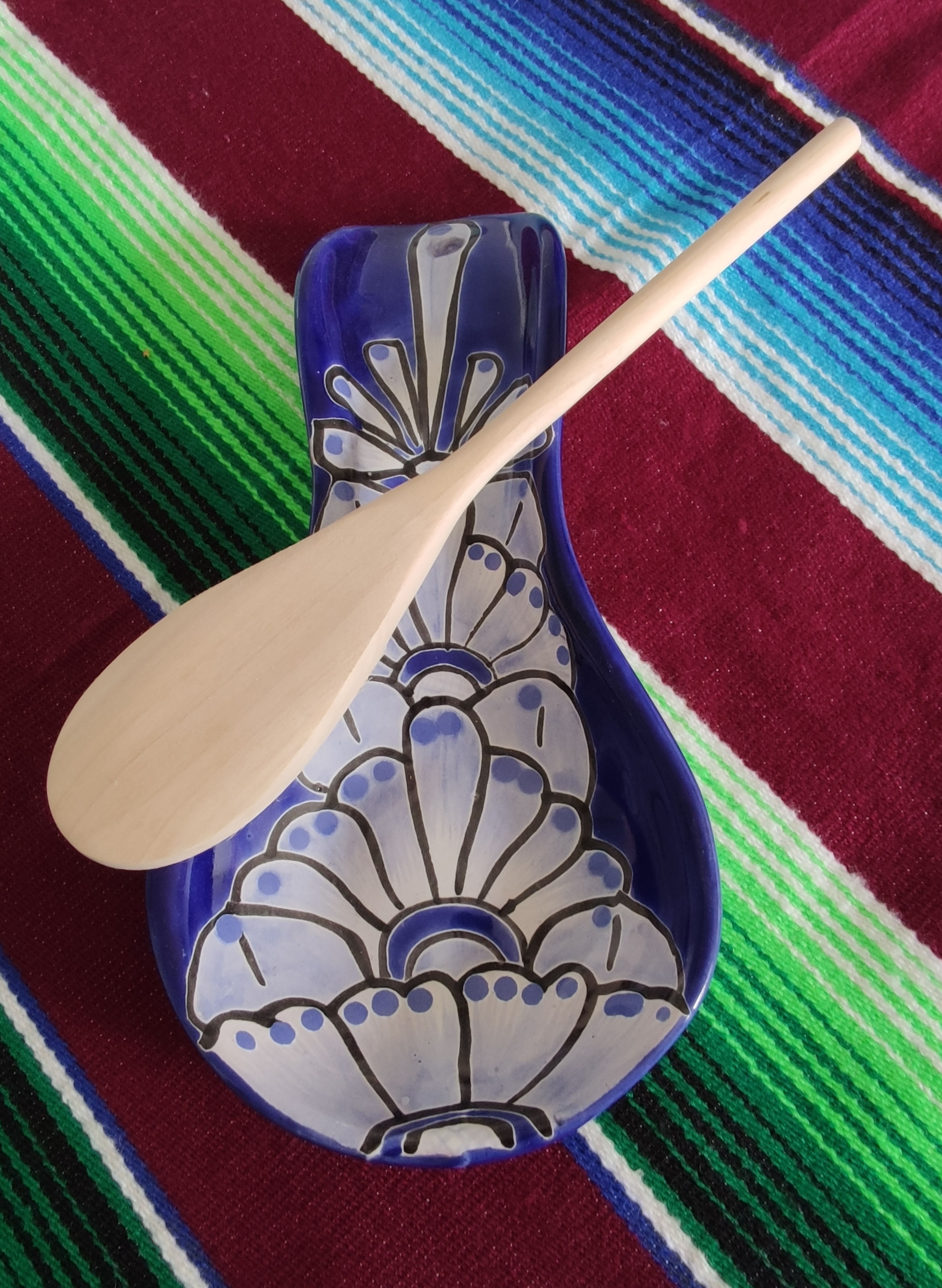 Talavera – style Spoon rest